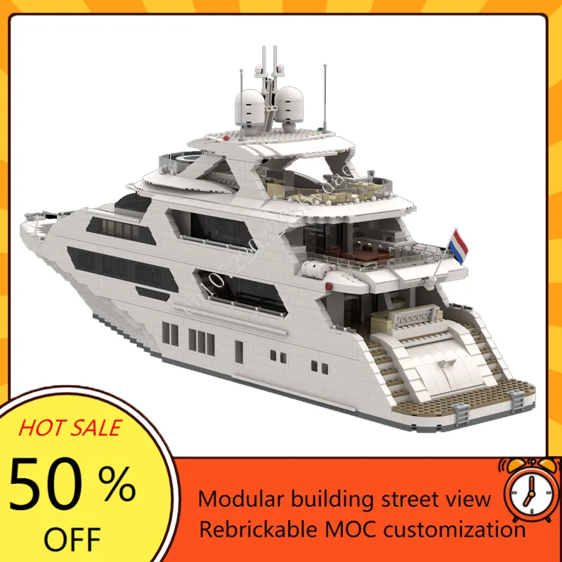 4657PCS Personalizzato MOC Sup - Model Kit Yacht recensione e prezzo